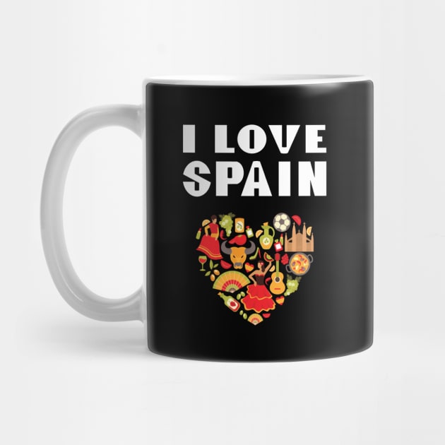 I Love Spain Spanish Symbols by mstory